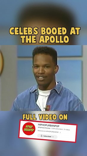 Celebs Booed At the Apollo : #JamieFoxx After being booed by the infamous Apollo crowd Jamie vowed he’d return a star! Full Video on the YouTube Channel Linked ! #Apollo #Apollostage #jamie #rnbsinger #talentshow #xyzbca #foryou #fyp #90snostalgia