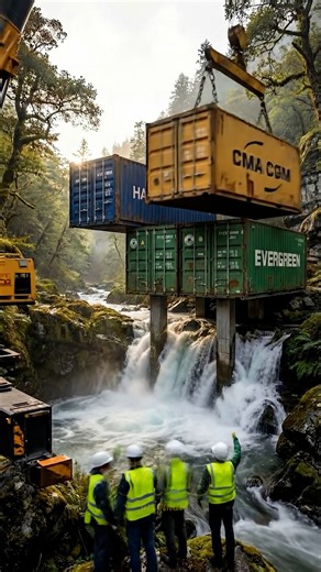 DIY & Crafts | Container Home Over a Waterfall | Instagram