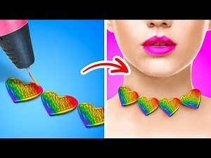 3D PEN VS GLUE GUN || Genius Ideas for DIY Jewelry! Polymer Clay and Cement Hacks by 123 GO! Series