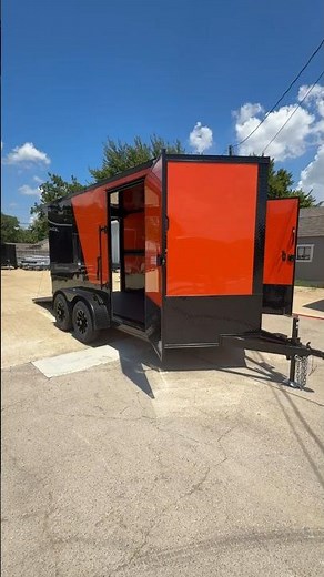 2026 New Custom 6X12 TA Screwless Enclosed Motorcycle Trailer | Blackout | .08 Polycor |781 |$12,500