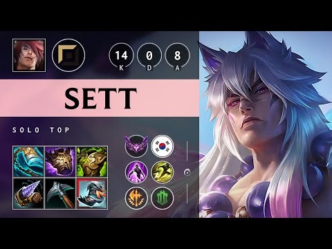 Sett Top vs Yasuo - KR Master Patch 25.14