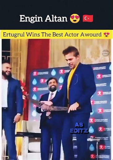Ertugrul Gazi win New award | best actor award winner Engin altan Duzyatan #turkish #trending #award