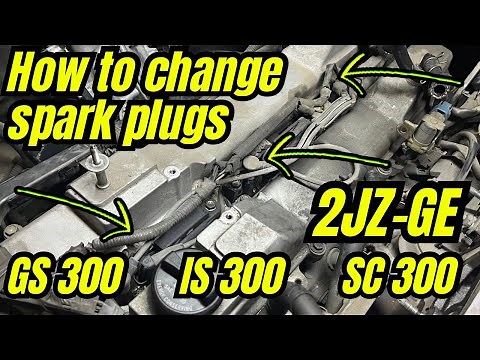 How to change spark plugs on a Lexus GS 300 | 2JZ-GE (IS 300, SC 300, Supra)