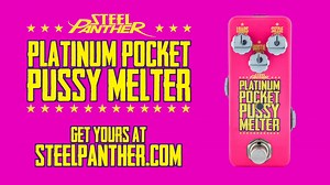 It's not the size of the pedal, it's the power of the METAL!! Steel Panther is proud to introduce our newest distortion pedal - The Platinum Pocket Pu**y Melter! Built on the same innovative technology as the pedal that started it all, the Platinum Pocket Pu**y Melter puts the power of Steel Panther in the palm of your hand! Pre-order yours NOW at: https://bit.ly/PantherP3M | Steel Panther