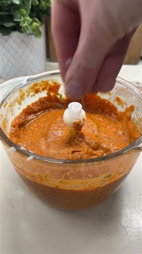 Pasta with roasted pepper cream #thewarmtasteofthesouth