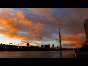 東京スカイツリー 朝日 太陽 Love song ♪ バラード 名曲ポップス