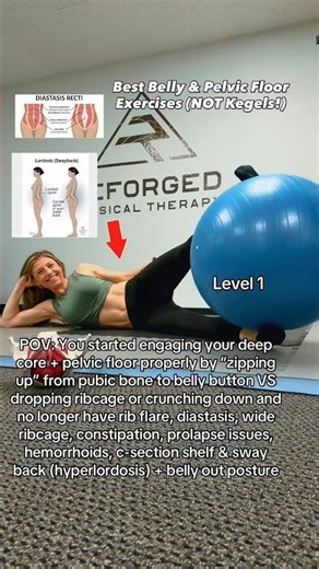 Best Belly & Pelvic Floor Exercises (NOT KEGELS!) #mom #fitness #pregnancy #doctor #kegel #health