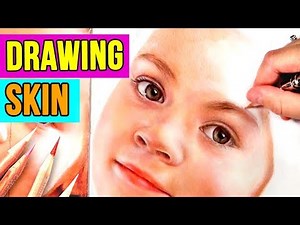 How to Draw Realistic Skin | Coloured Pencil Drawing Tutorial Video Lecture | Become an Artist: Colored Pencil Portrait Drawing Tutorial - Art and Craft