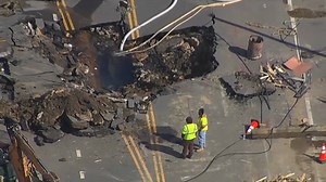 Here Is What a 48-Inch Water Main Pipe Looks Like After It Explodes
