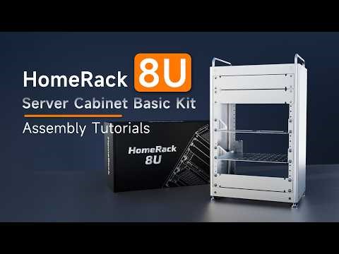 Waveshare HomeRack 8U Basic Kit Assembly Tutorial #minirack #homelab #serverrack #picluster #pinas