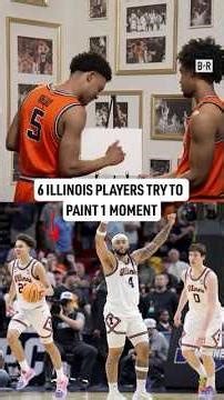 Illinois players show off their artistic side 😂🎨 ‪@Spectrum‬