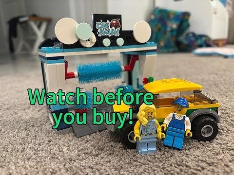 LEGO City Car Wash Review | Interactive Lego Set | Wash All Your Lego Cars
