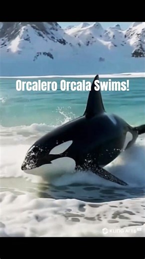 Orcalero Orcala is swimming in the beach and does tricks!😂❤️❤️ #shorts