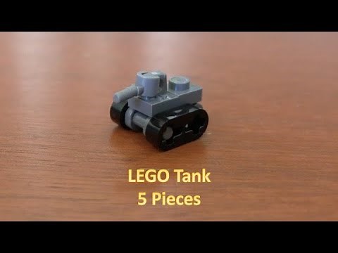 How To Build A Mini LEGO Tank With 5 LEGO Pieces