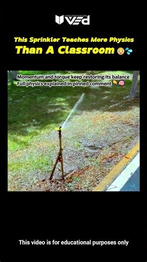 This Sprinkler Teaches More Physics Than A Classroom?! 😳💦 #shorts