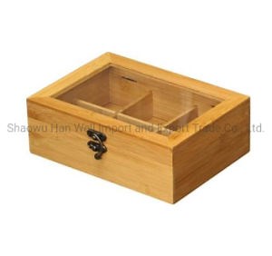 [Hot Item] High Quality Tea Box Storage Bins with 6 Compartments