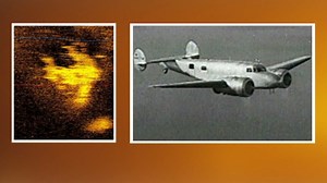 Sonar image show possible Amelia Earhart plane wreckage