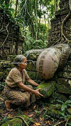 What Moved Inside the Bloated Snake! 😳🐍 배가 부은 뱀 안에서 움직였다! お腹の中で何かが動く! 😱 #wildlife #animalrescue