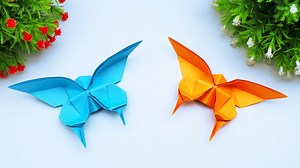 How To Make a Easy Origami Butterfly | Quick Fast Paper Butterfly Ideas | Paper Crafts For School #OrigamiButterfly #Crafts&Arts #PaperToy | Craft & Decorations