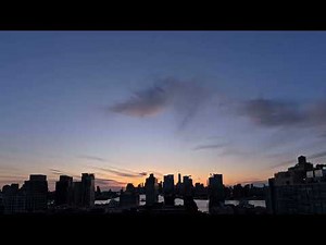 NYC Timelapse - Sunset to Night - March 7, 2025