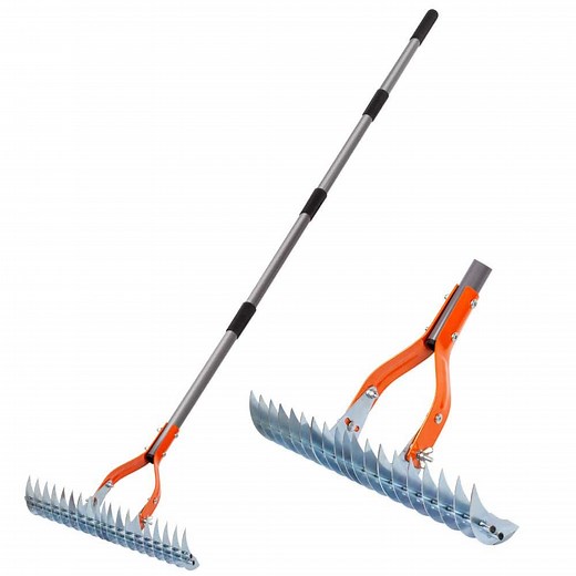 Reviews for WaLensee 70 in. Adjustable Steel Handle Thatch Rake with19 Tines, Back Saving Lawn Thatching Rake for Garden Yard | Pg 1 - The Home Depot