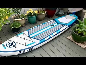 Inflating iRocker Paddleboard (SUP) with manual pump