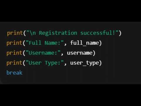 Laboratory 3: User Registration System with Strong Password Validation in Python
