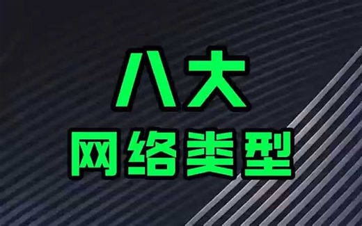 一分钟讲清楚八大网络类型