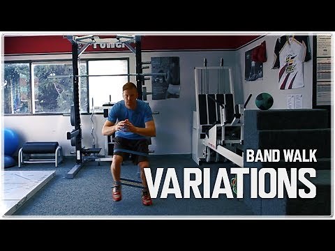 Lateral Band Walks - Variations for Athletes | Glute Med. Activation