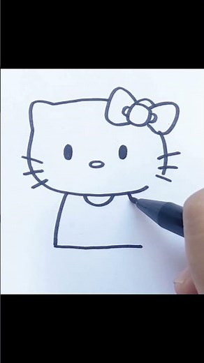 How to draw Hello Kitty