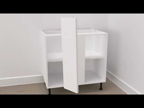 How to Install an Adjustable Corner Cabinet