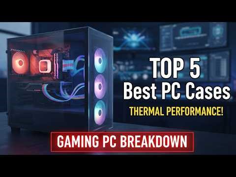 Top 5 BEST PC Cases of 2026! 🏆 (Airflow, Budget & Aesthetics)