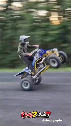 Banshee Goes FULL SEND! 🤯 #wheelie #donuts #fullsend #2stroke