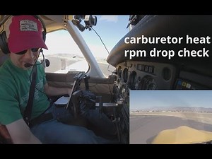 Engine run up and pre-take off checklists for a single engine Piper Archer