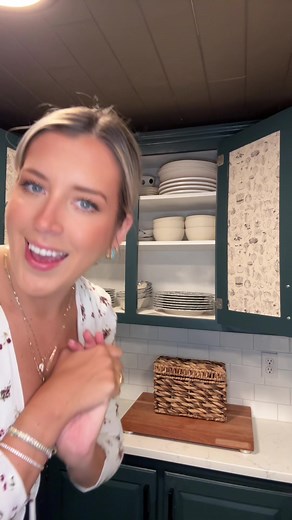 Peel & Stick Wallpaper: Easy DIY Cabinet Makeover
