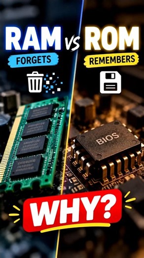 RAM vs ROM: Which One Never Forgets? 🤯