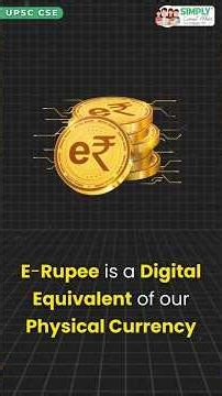 e₹ – India’s Digital Rupee #erupee #digitalrupee #currentaffairs #cbdc #upsccurrentaffairs