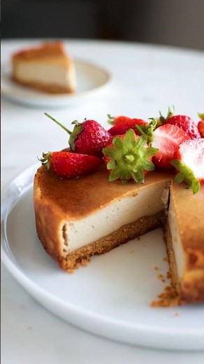 How to Make a Vegan Cheesecake (Gluten-Free) 🍰🌱- New York Cheesecake