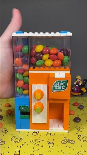 LEGO Working skittles Candy machine #lego