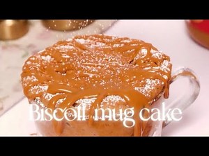 Quick, easy and tasty microwave recipe - biscoff mug cake