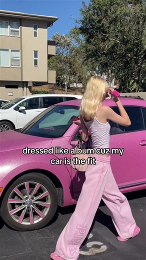 dressed like a bum because my car is the fit 🎀