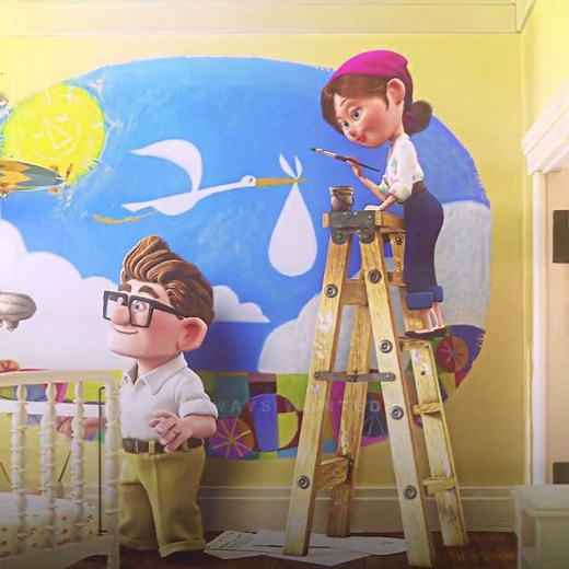 Carl & Ellie | Up Movie (2009) #shorts #sad