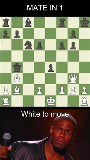 ''🤔♟ Checkmate in 1 Move! 👀⏰'' #chess #easypuzzle #tricky #shorts #checkmatepractice #checkmate