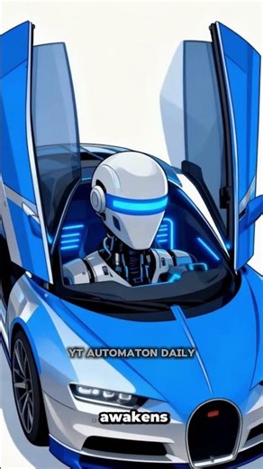 Futuristic sports car driving on modern city streets #shorts #mobil #transformation