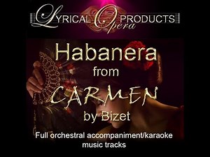 Habanera, Carmen - full orch KARAOKE sample