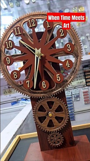 This Clock Will Make Your Table & Home Look Royal 😍 | Unique Gear Clock Design | Tiktikhub