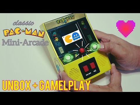Classic PAC-MAN Mini-Arcade Game [Unboxing + Gameplay]