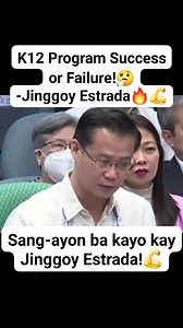 K12 Program Success or Failure!🤔Sang ayon kaba kay Jinggoy Estrada💪 #k12education #PilipinasToday #viralreelsシ #public #JinggoyEstrada #WinGatchalian | Pilipinas Wake Up