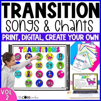 Back to School Classroom Transition Slides: Transition Songs, Cards & Activities