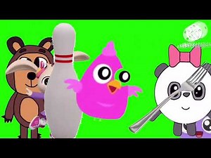 My characters stampede green screen